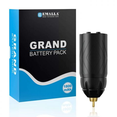 EMALLA GRAND WIRELESS TATTOO BATERÍA RECAMBIO CONEXIÓN RCA 1800MAH (NEGRO)