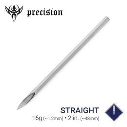 Aguja Americana Esterilizada 48mm Precision Needles Straight Needles